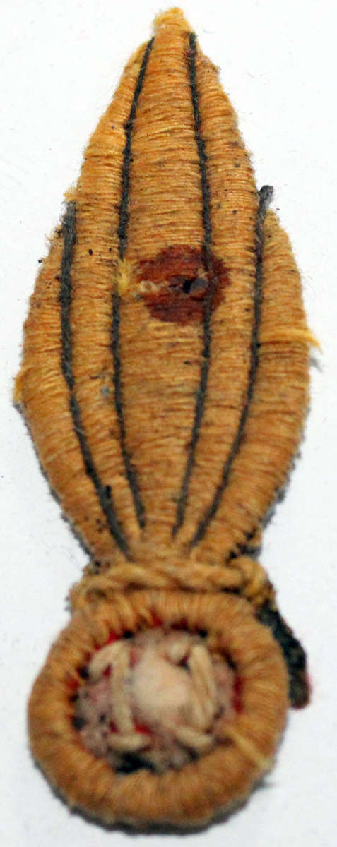 WW2 Italian 11th Grenadiers cloth badge (damaged)