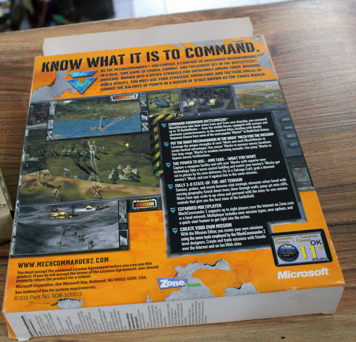 Vintage Big box PC game: Mech Commander 2 (CD)