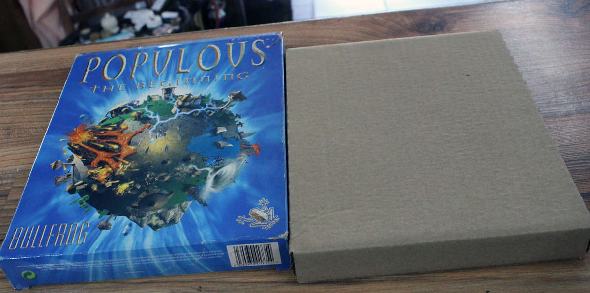 Vintage Big box PC game: Populous (CD)