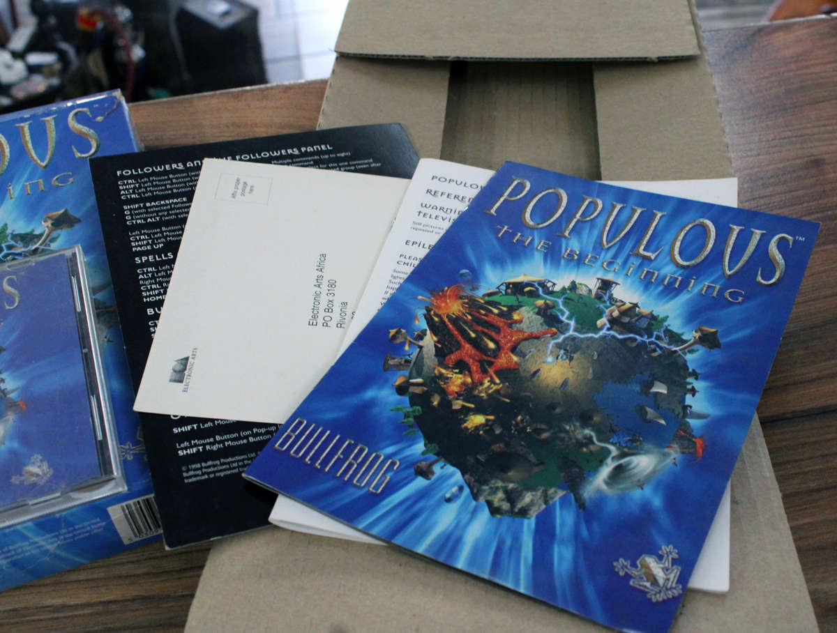 Vintage Big box PC game: Populous (CD)