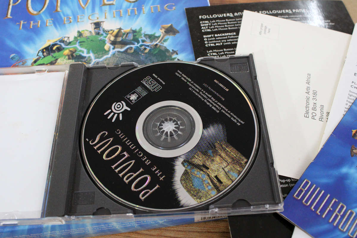 Vintage Big box PC game: Populous (CD)