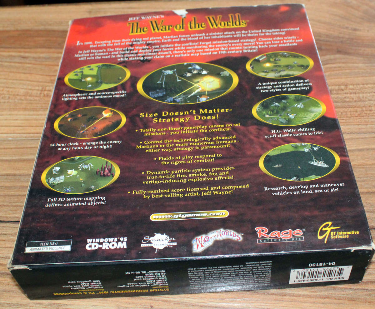 Retro Big box PC game: War of the Worlds