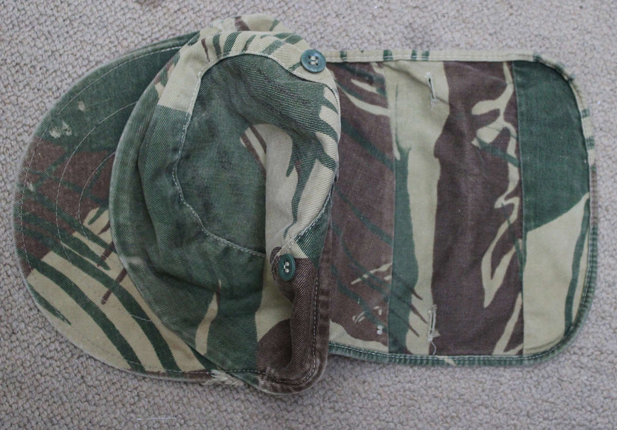 Original Rhodesian Brushstroke Camo flap cap