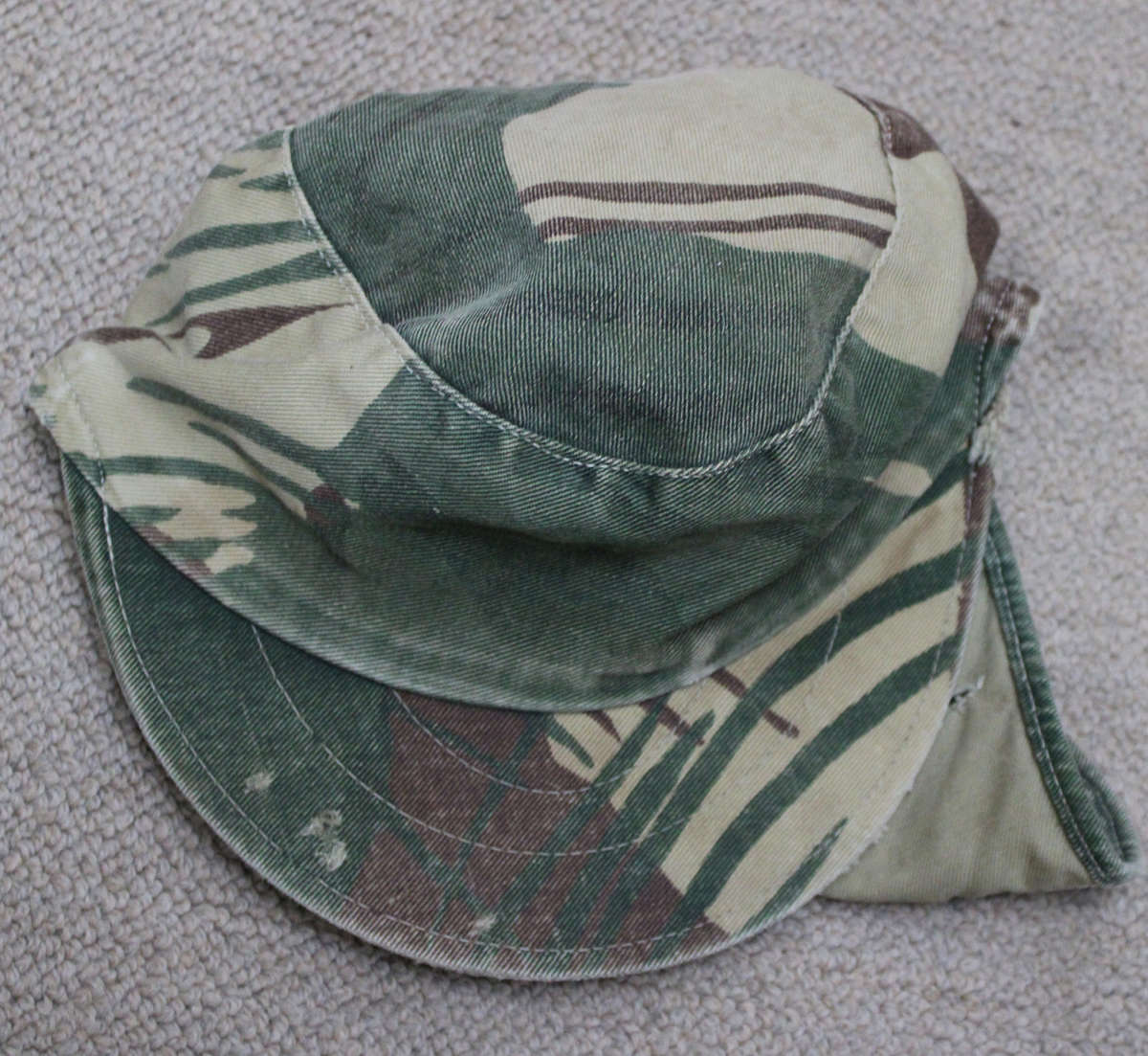 Original Rhodesian Brushstroke Camo flap cap