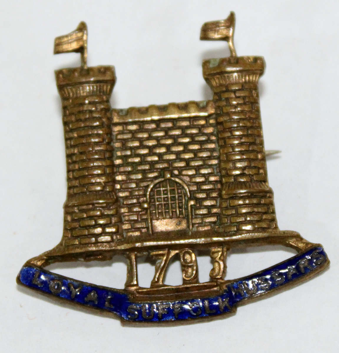Loyal Suffolk Hussars Sweetheart brooch