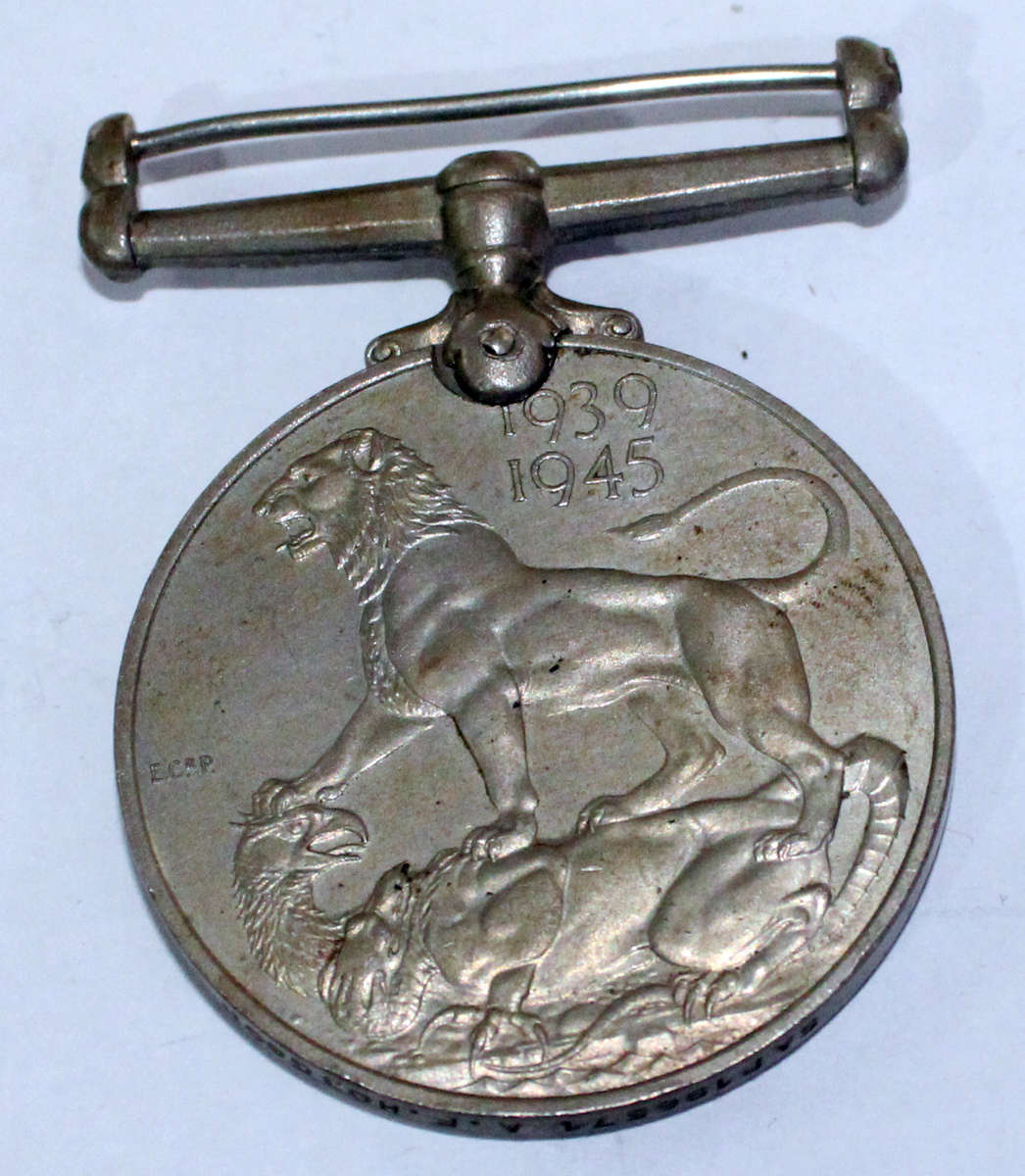 British War Medal 1939-1945 SAP196571 AF Hodgson