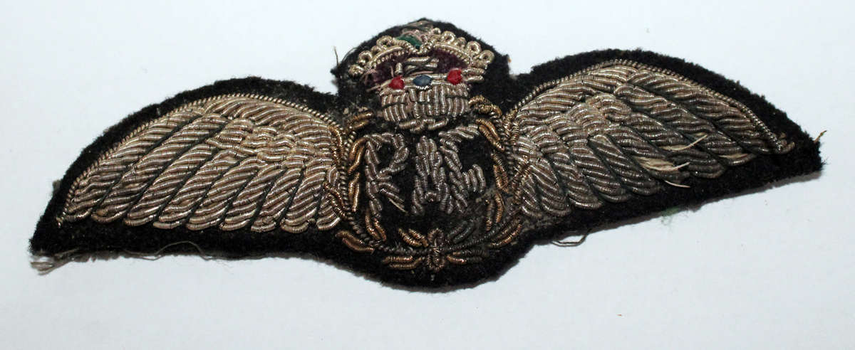 WW2 RAF bullion wire pilot wings