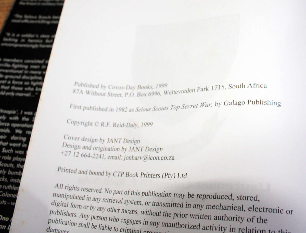 Pamwe Chete by Lt. Col. Ron Reid Daily