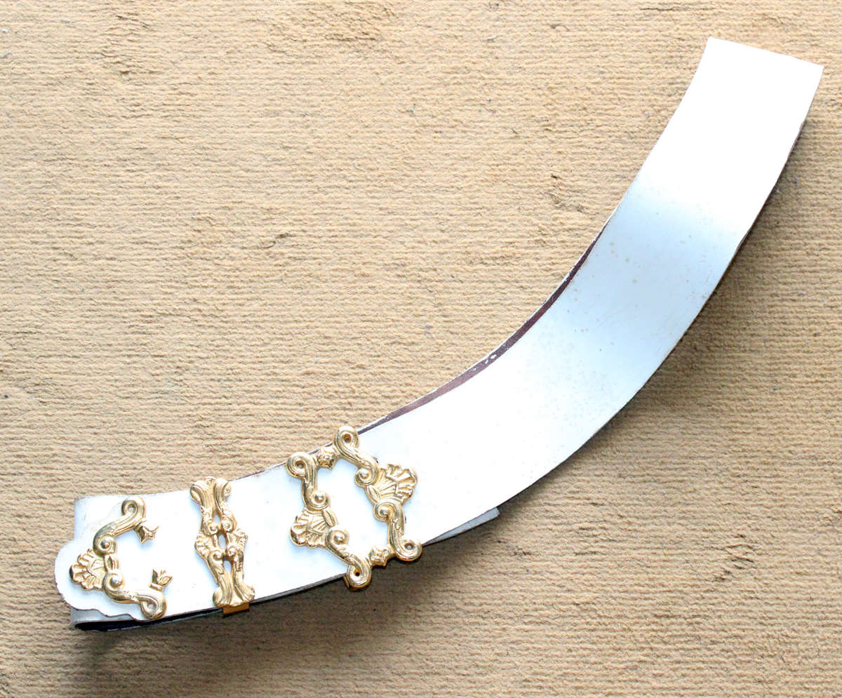 SADF white leather parade sash