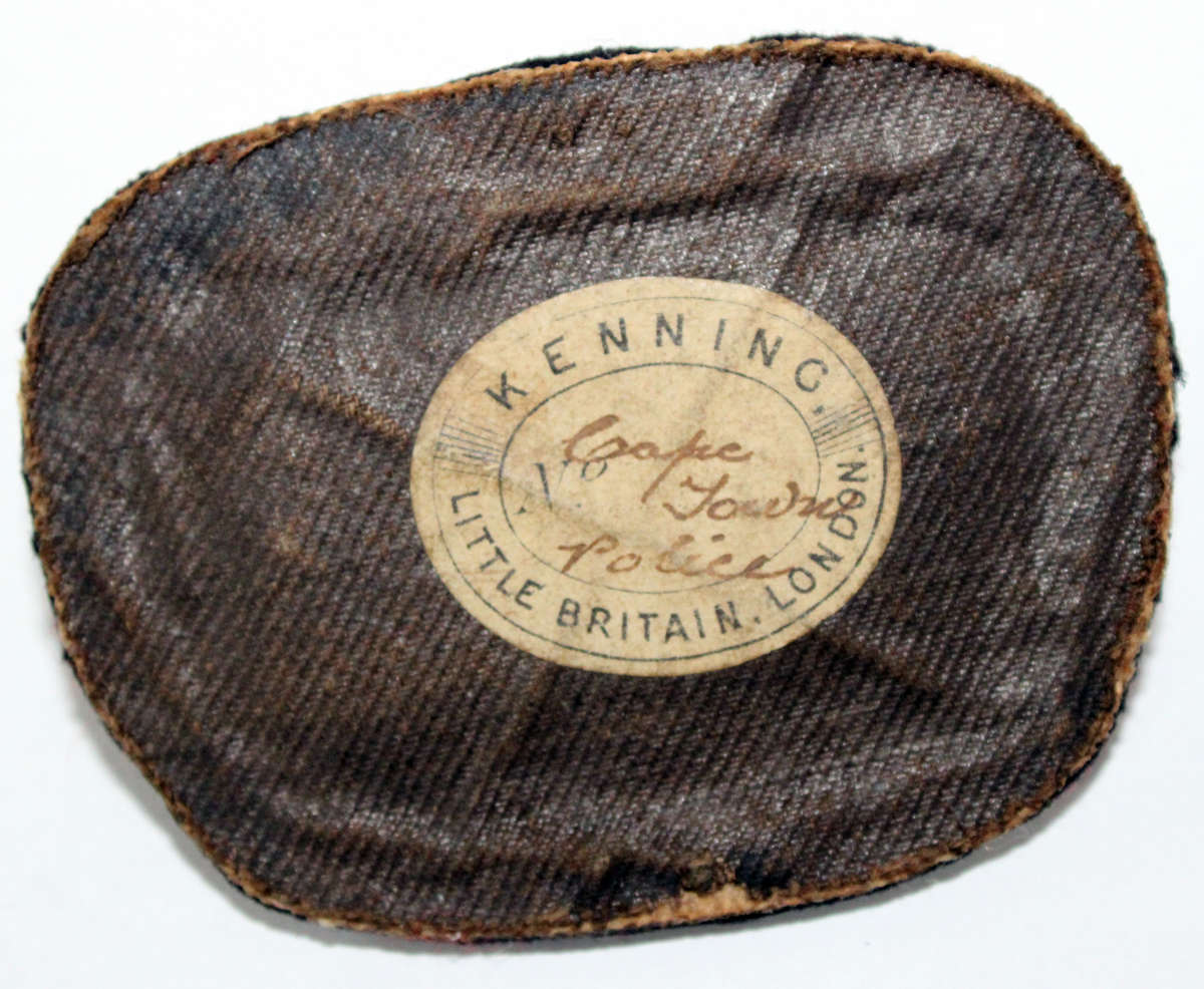 Victorian Cape Town Police badge