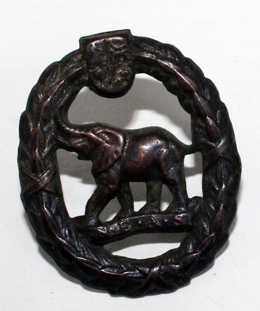 Non-European Army Services collar badge