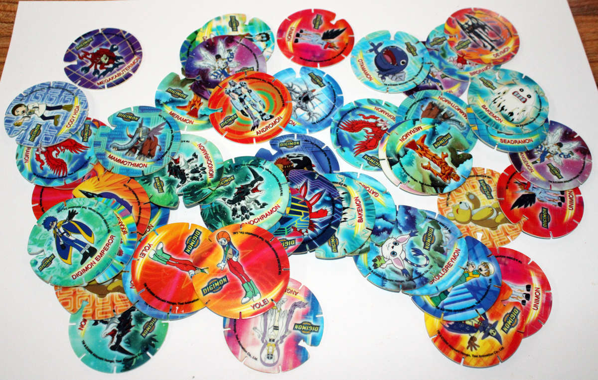 50 Simba Digimon Tazos