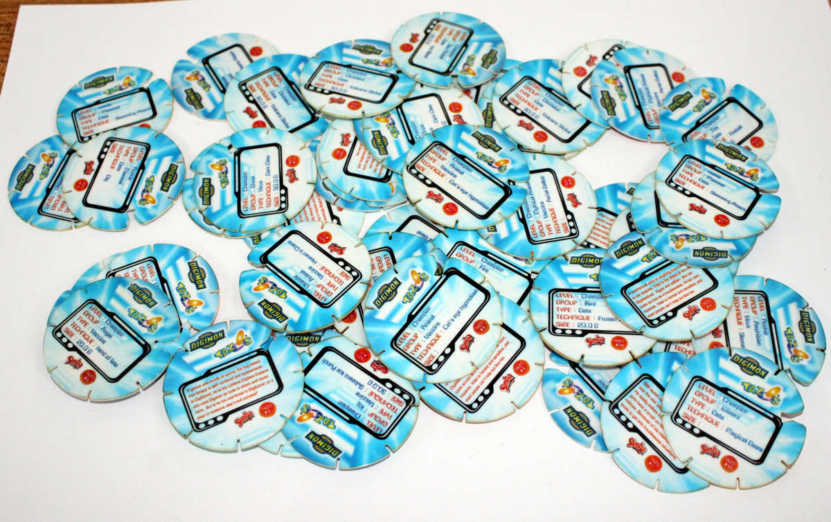 50 Simba Digimon Tazos