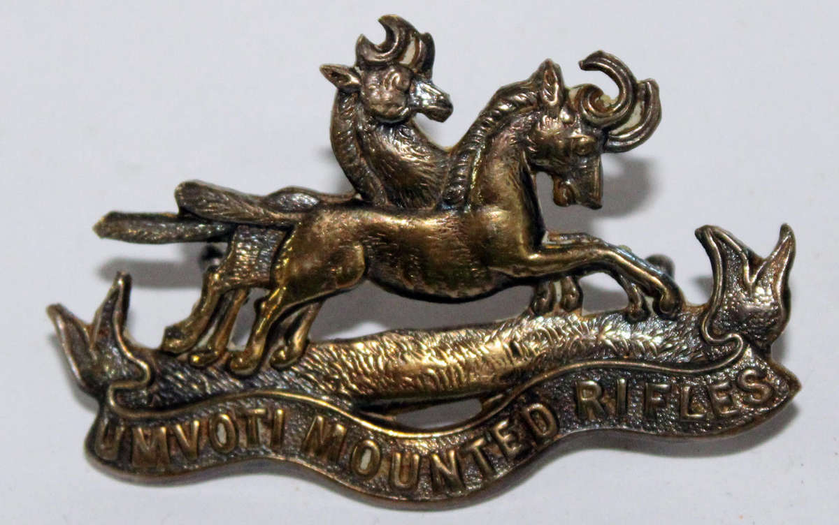 Umvoti Mounted Rifles collar badge