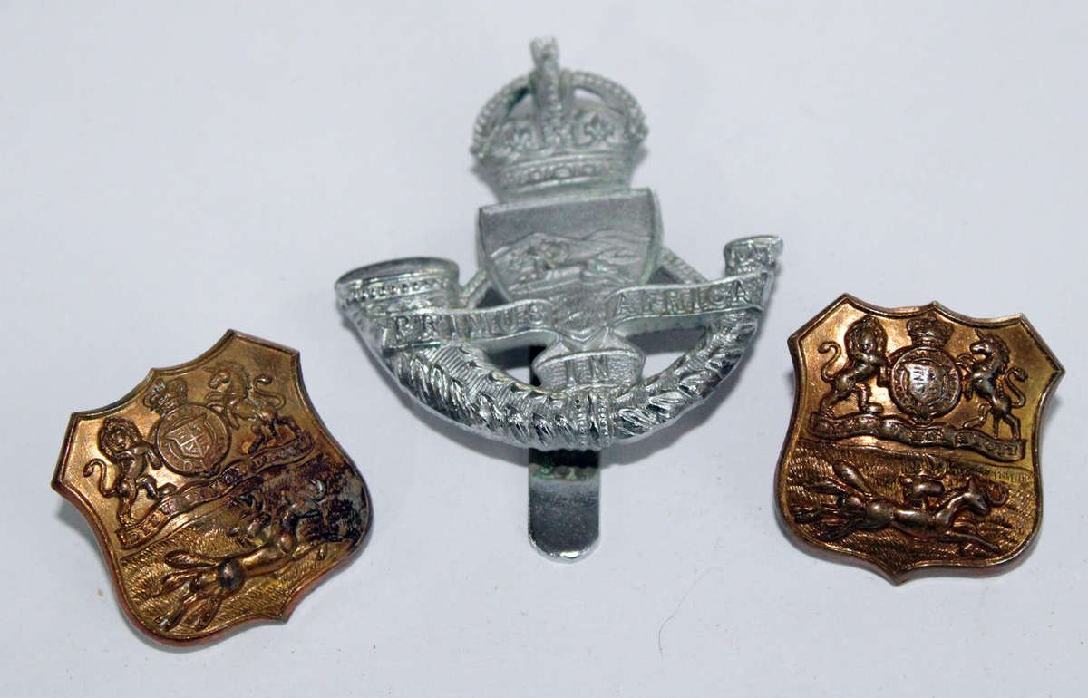 Royal Durban Light Infantry badge set