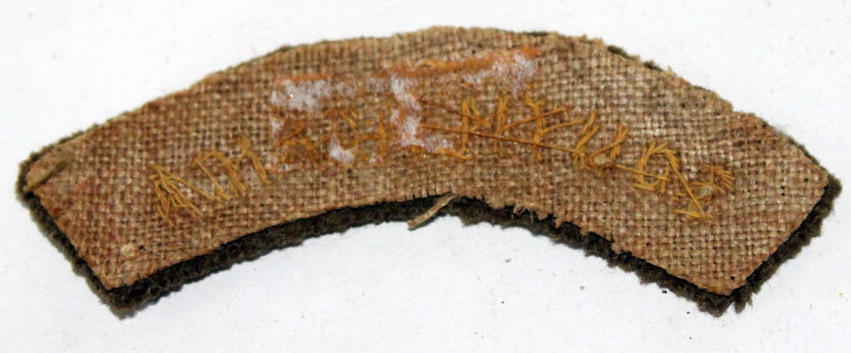 'South Africa' WW2 cloth title