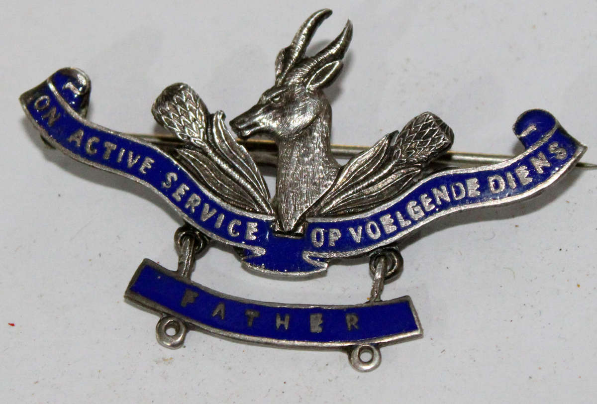On Active Service brooch
