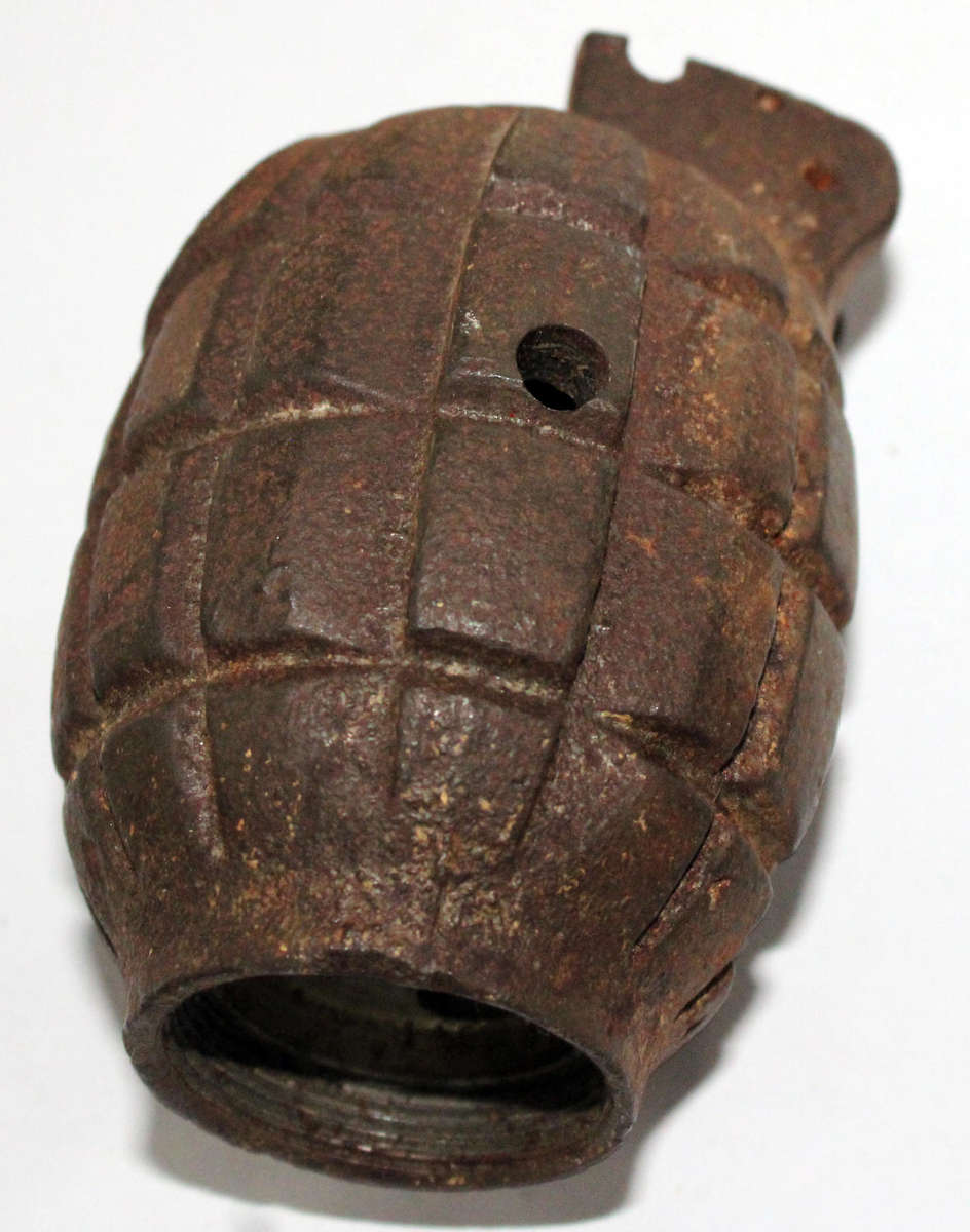 Inert Mills hand grenade.