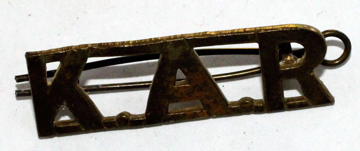 King's African Rifles shoulder title