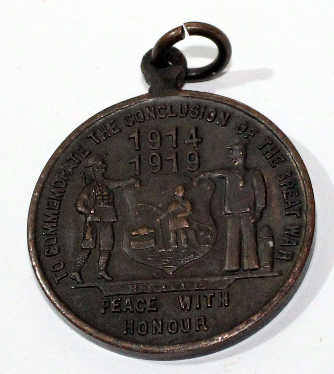 Conclusion of the Great War medallion