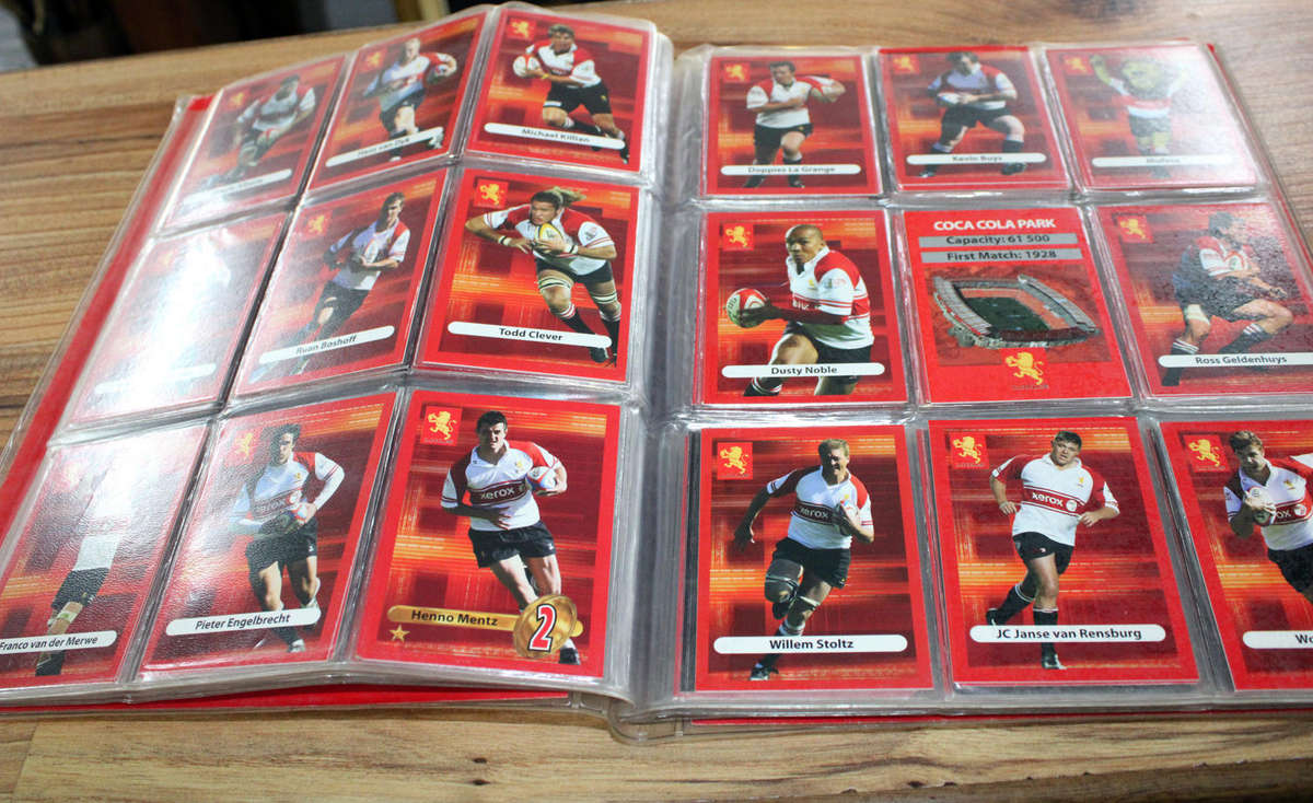 Big Ball Rugby cards album with over 150 cards