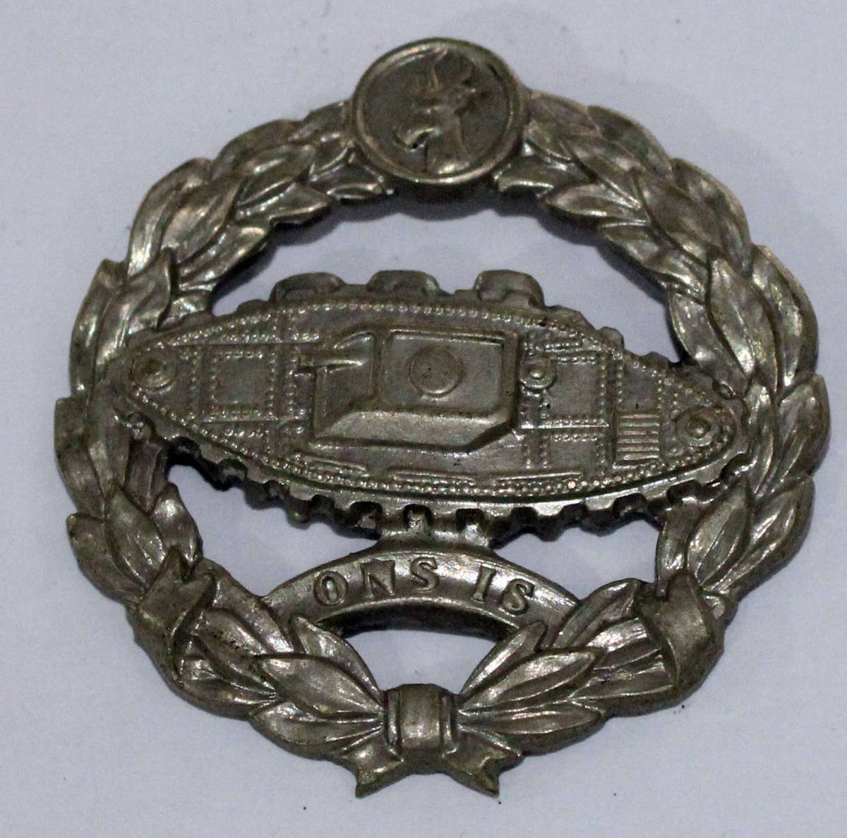 South African Tank Corps cap badge (NO PINS)
