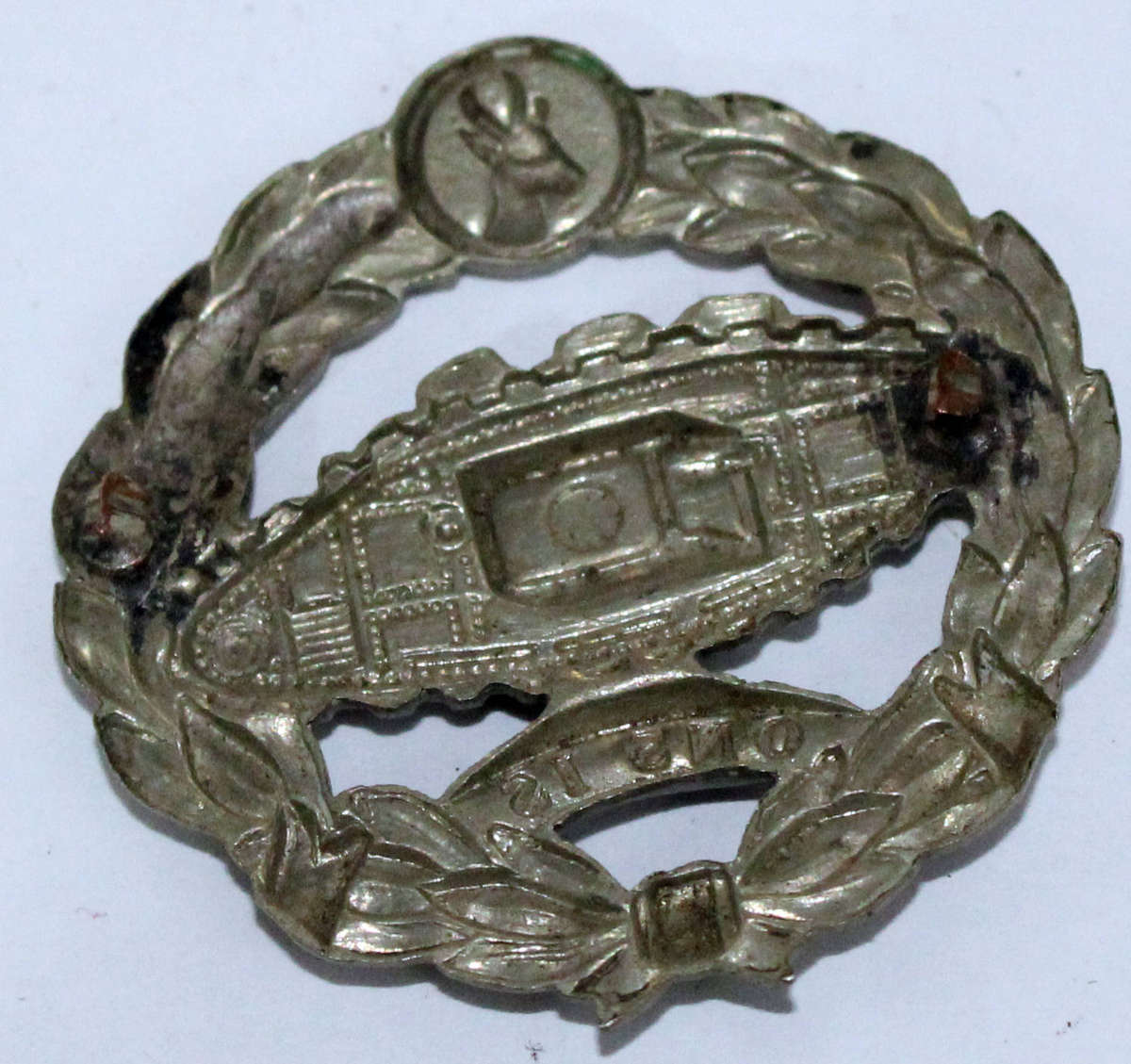 South African Tank Corps cap badge (NO PINS)