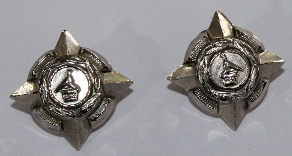 Facing pair of Zimbabwe Lieutenant pips