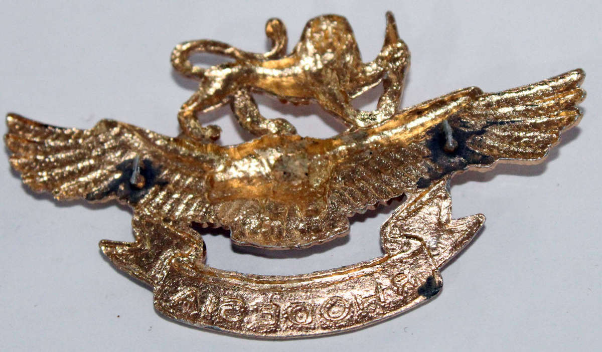 Rhodesian Airforce cap badge (no pins)