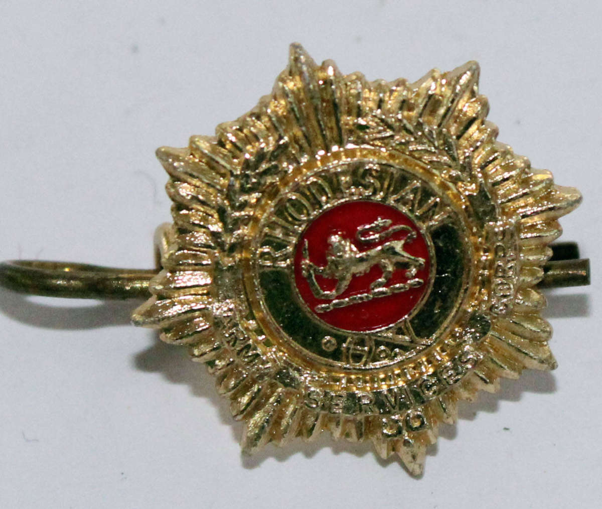 Rhodesian Army Service corps collar badge single