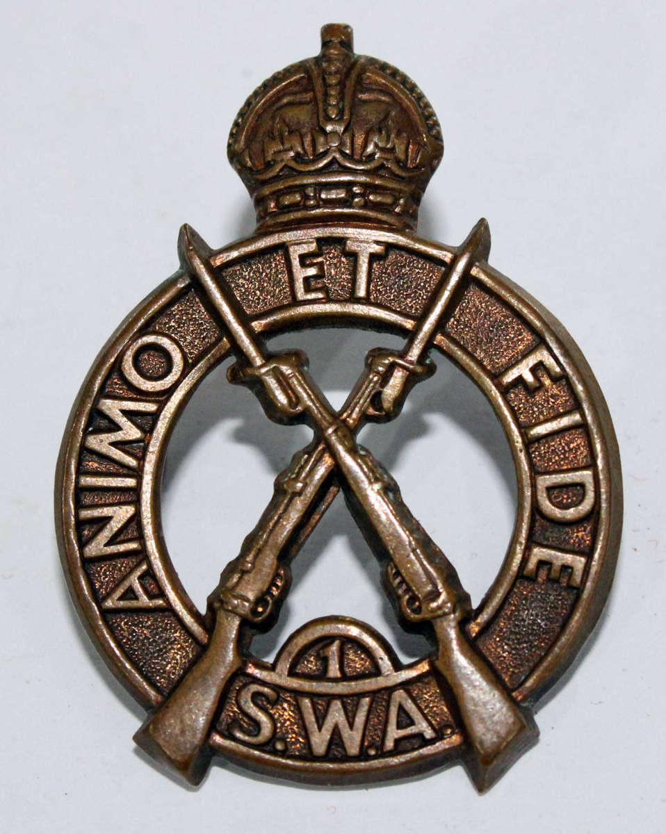 1 SWA Battalion cap badge
