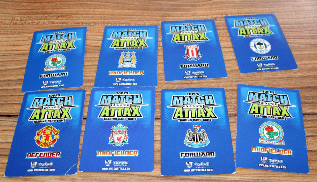 8 Match Attax Man of the Match cards