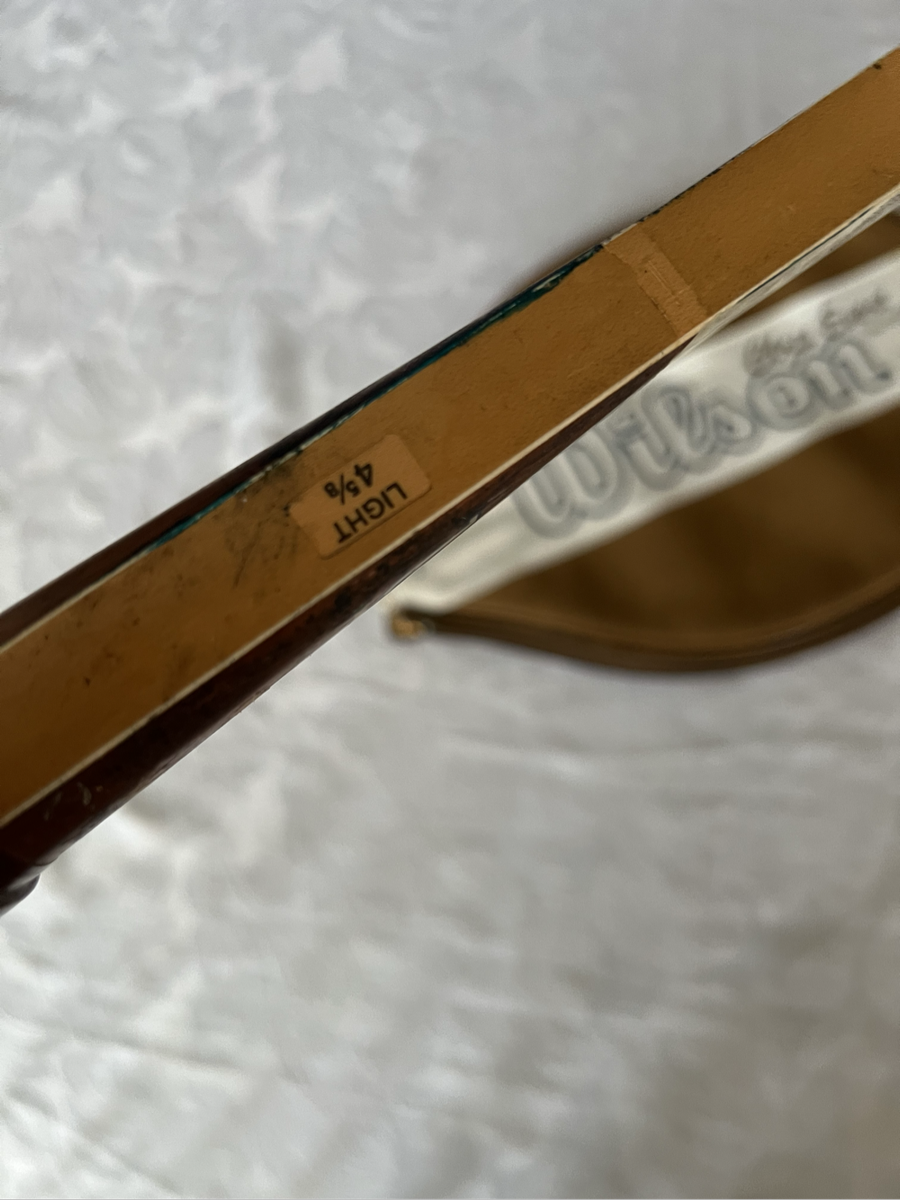 Vintage Chris Evert Autographed Wooden Tennis Racket