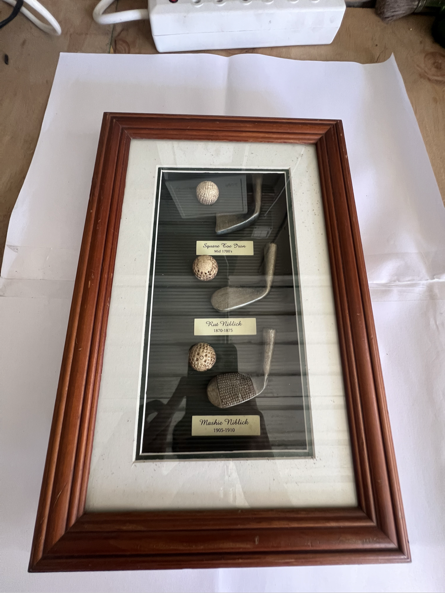 Vintage golf picture frame