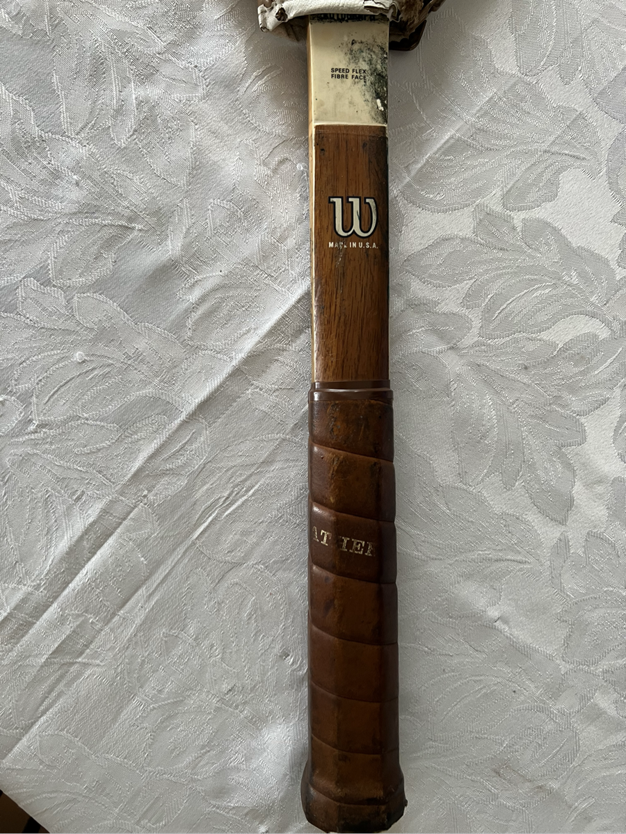 Vintage Chris Evert Autographed Wooden Tennis Racket