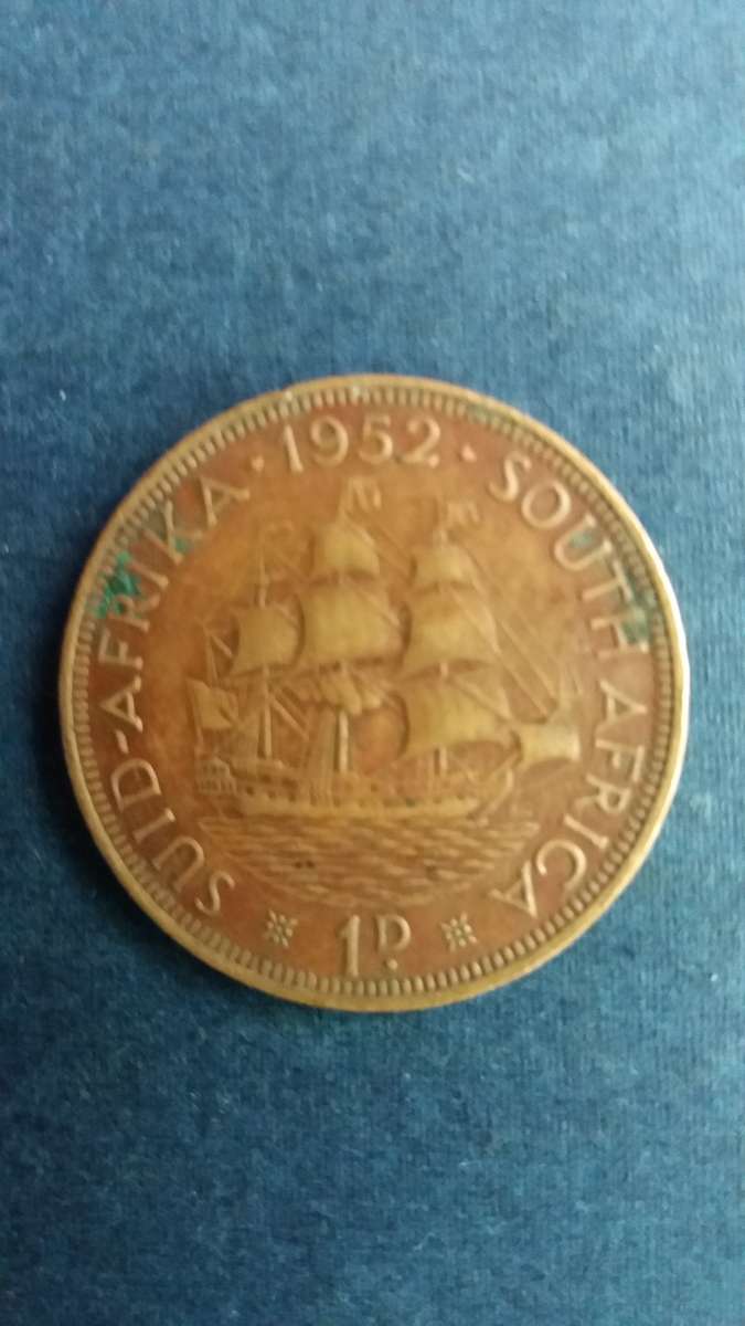 South Africa 1952 1 penny