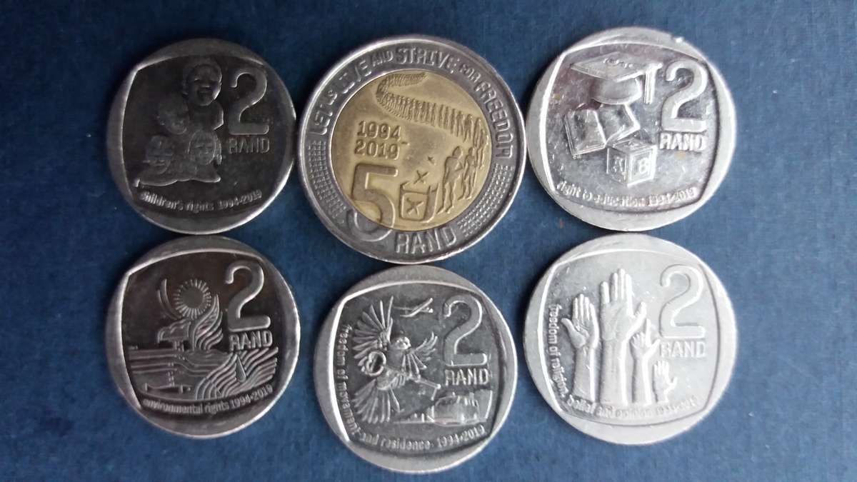 South Africa 2019 Commemorating 25 years of Constitutional Democracy * 6 x coins*