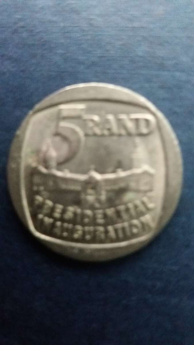 South Africa 1994 R5 includes Inauguration and Wildebeest * 2 x coins*