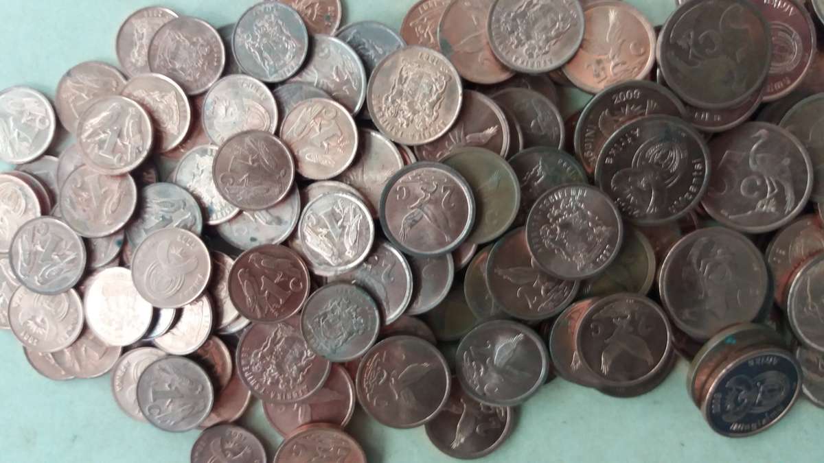 South Africa lot of 3rd Decimal series * 50 x 1c , 50 x 2c & 50 x 5c*