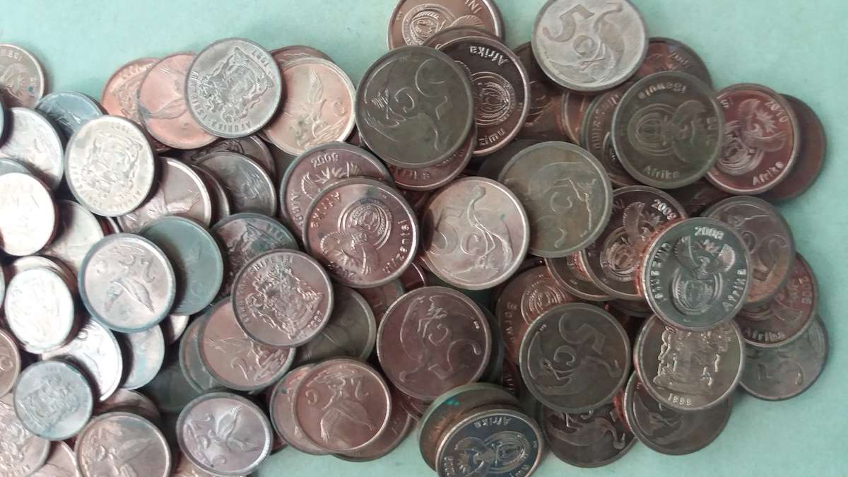 South Africa lot of 3rd Decimal series * 50 x 1c , 50 x 2c & 50 x 5c*