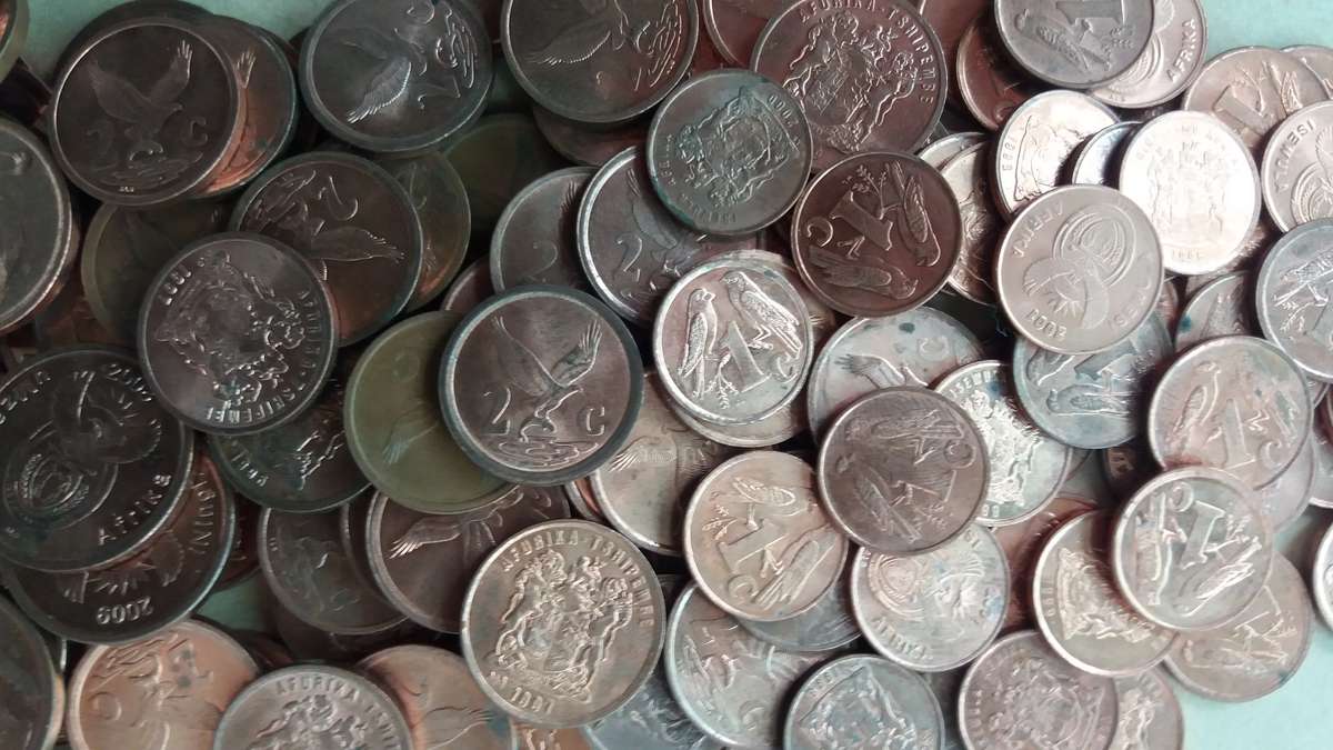 South Africa lot of 3rd Decimal series * 50 x 1c , 50 x 2c & 50 x 5c*