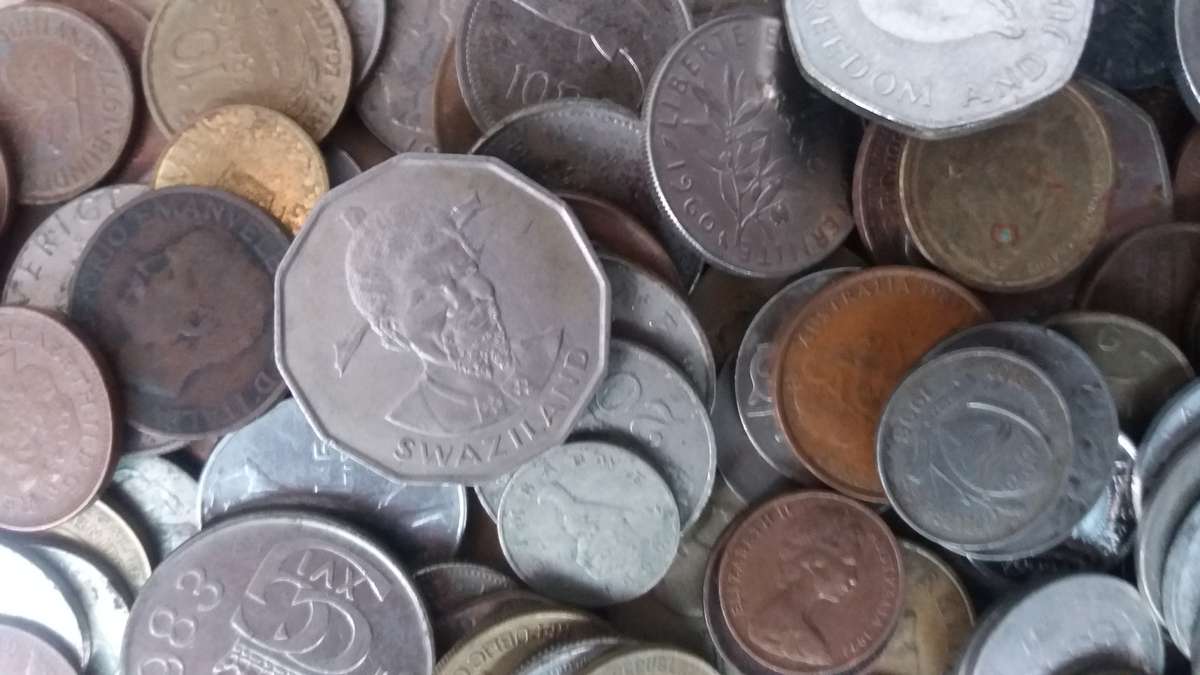 World Mix Coins - lot of 150 coins in total * No South African coins*