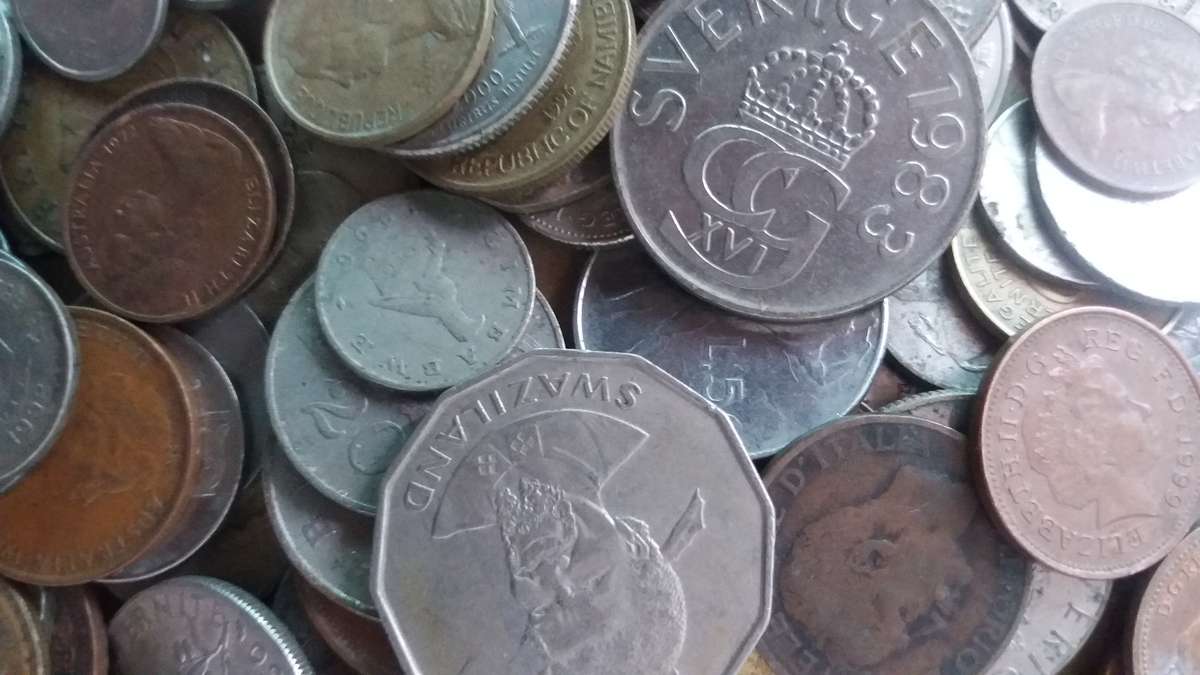 World Mix Coins - lot of 150 coins in total * No South African coins*