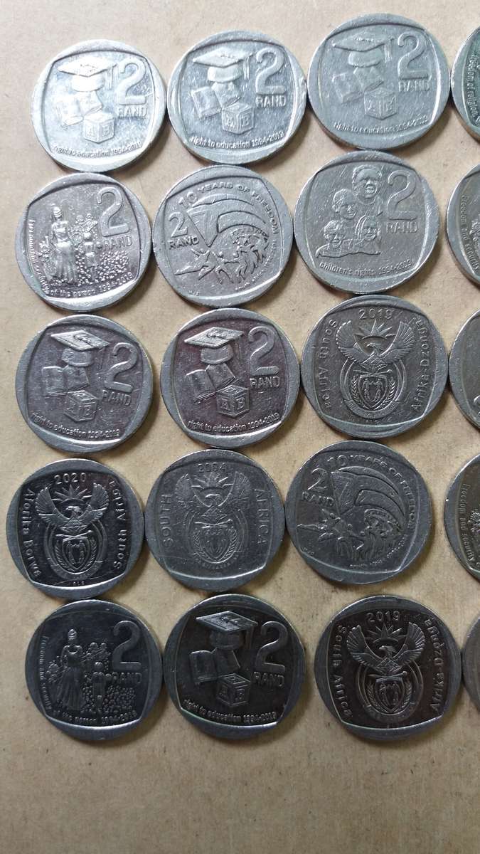 South Africa lot of 40 commemorative R2 coins