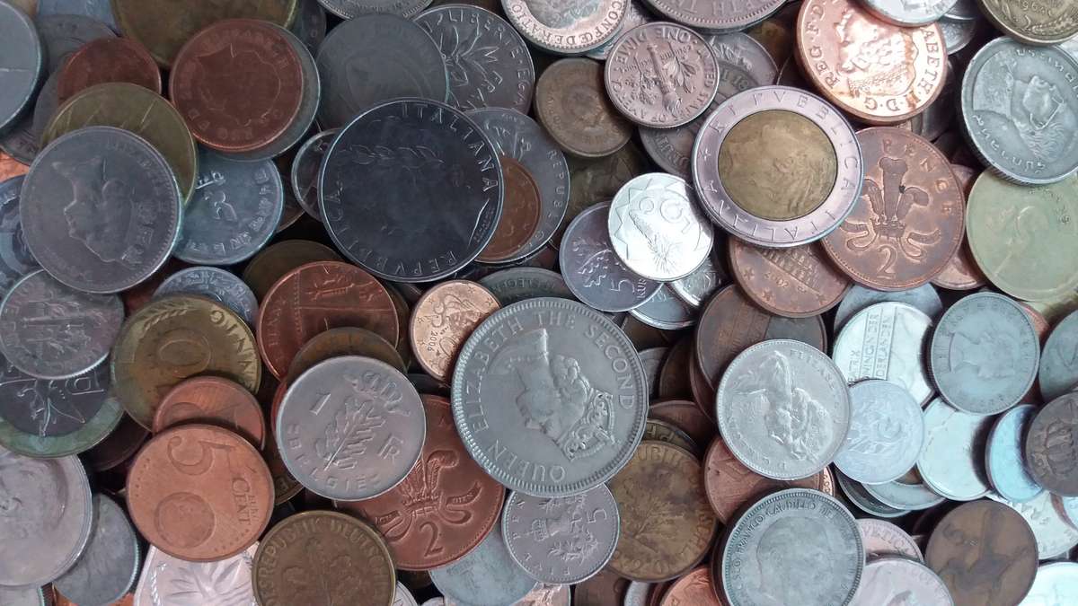 World Mix Coins - lot of 240 coins in total * No South African coins*