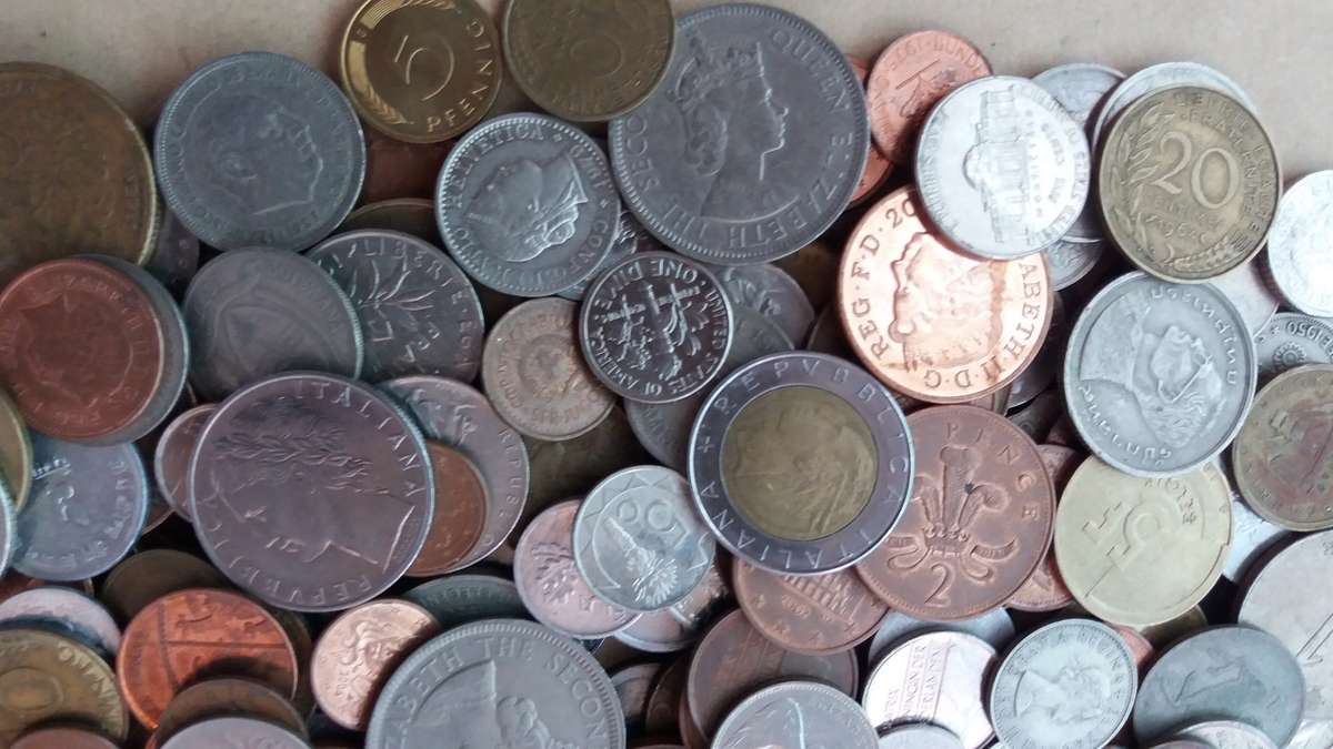 World Mix Coins - lot of 240 coins in total * No South African coins*