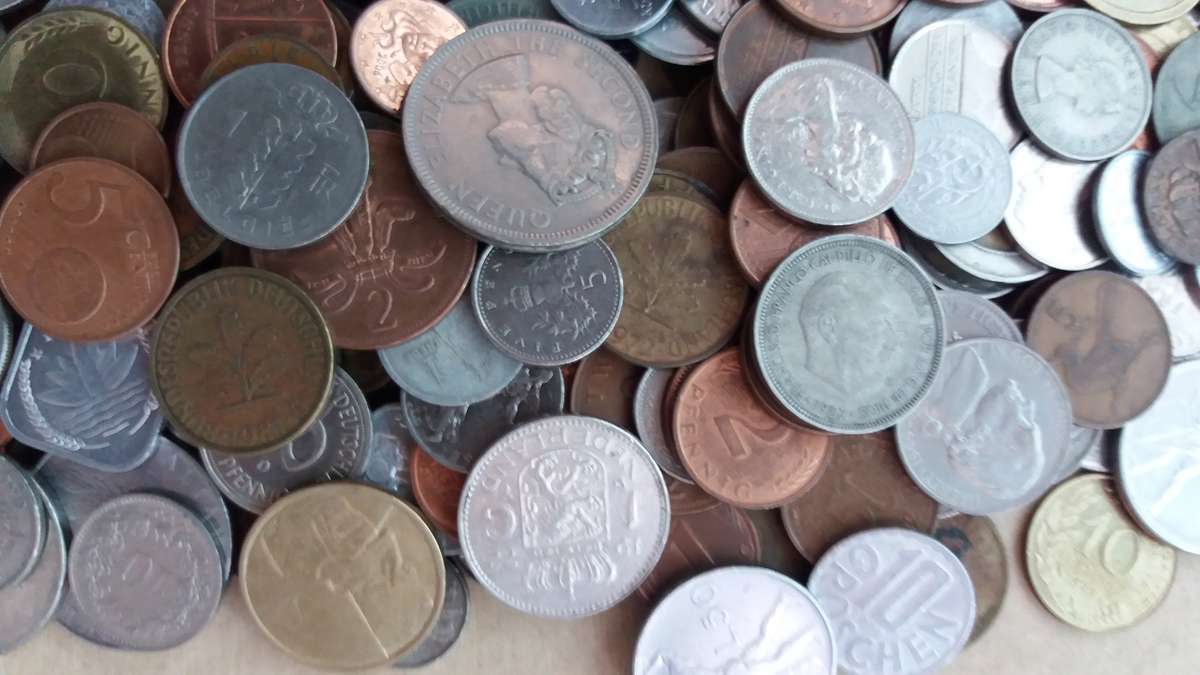 World Mix Coins - lot of 240 coins in total * No South African coins*