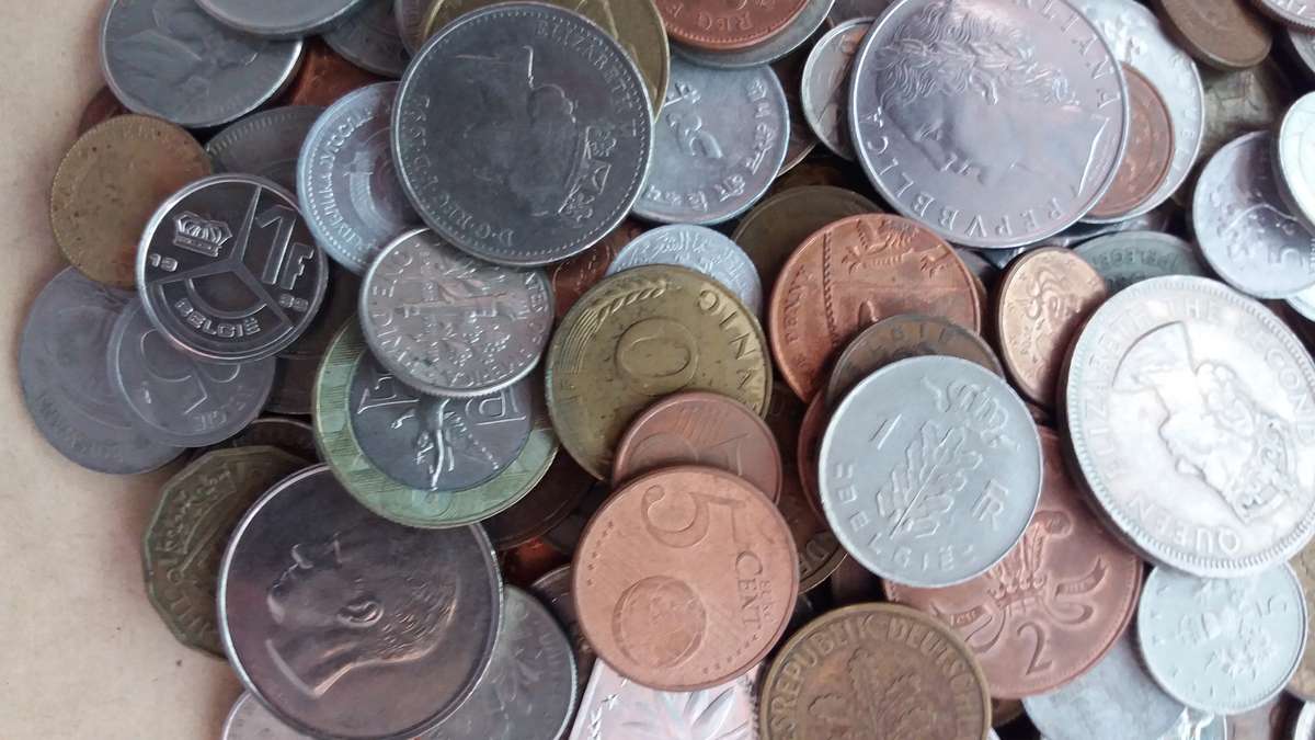 World Mix Coins - lot of 240 coins in total * No South African coins*