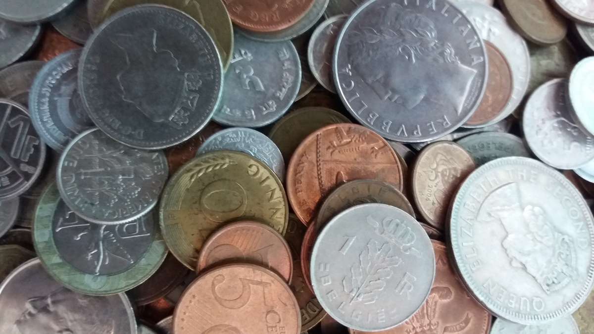 World Mix Coins - lot of 240 coins in total * No South African coins*