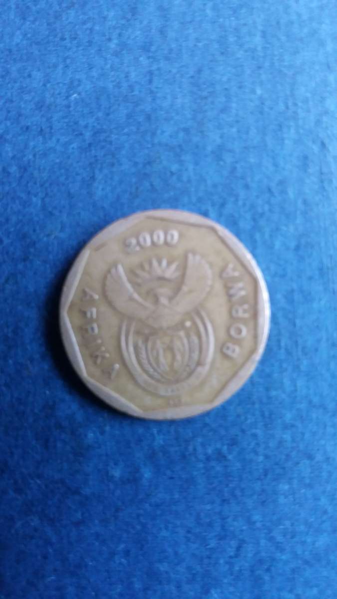 South Africa 2000 50 cent * New Coat of Arms*